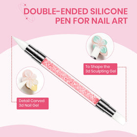 SUPWEE sculpting demo on a nail showing gel application control benefit