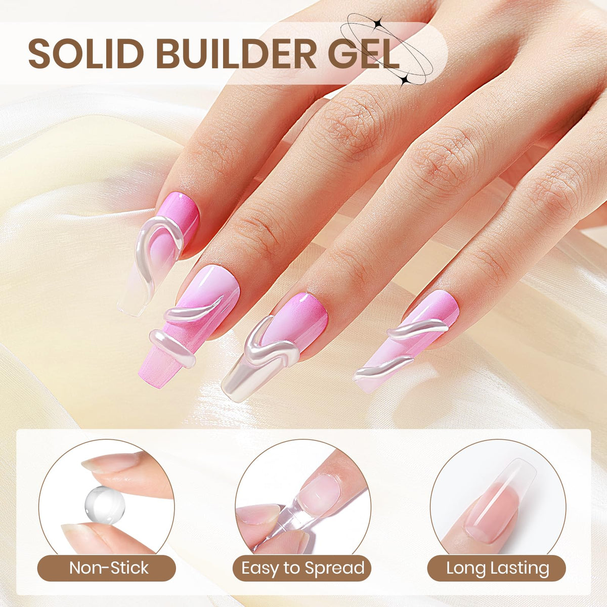 SUPWEE being used to sculpt a raised nail design at-home