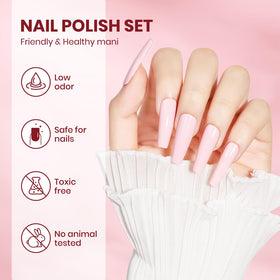 SUPWEE hand model applying polish showing quick-dry convenience