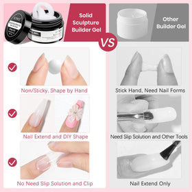 SUPWEE 24 mold set with gels demonstrating easy extension shaping
