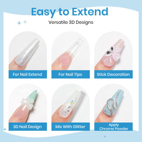 SUPWEE 24 nail extension molds arranged showing precise shaping help