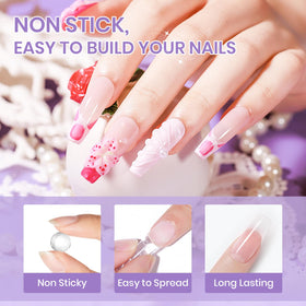 SUPWEE nail extension being applied in salon, shows professional finish