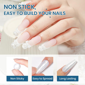 SUPWEE hands using gel during home manicure for time-saving results