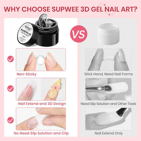 SUPWEE nude and pink gel pots together for color-matching options