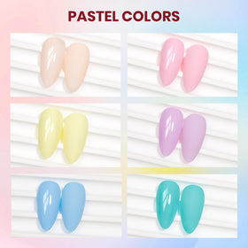 SUPWEE color swatch cards displaying pink yellow purple blue green shades