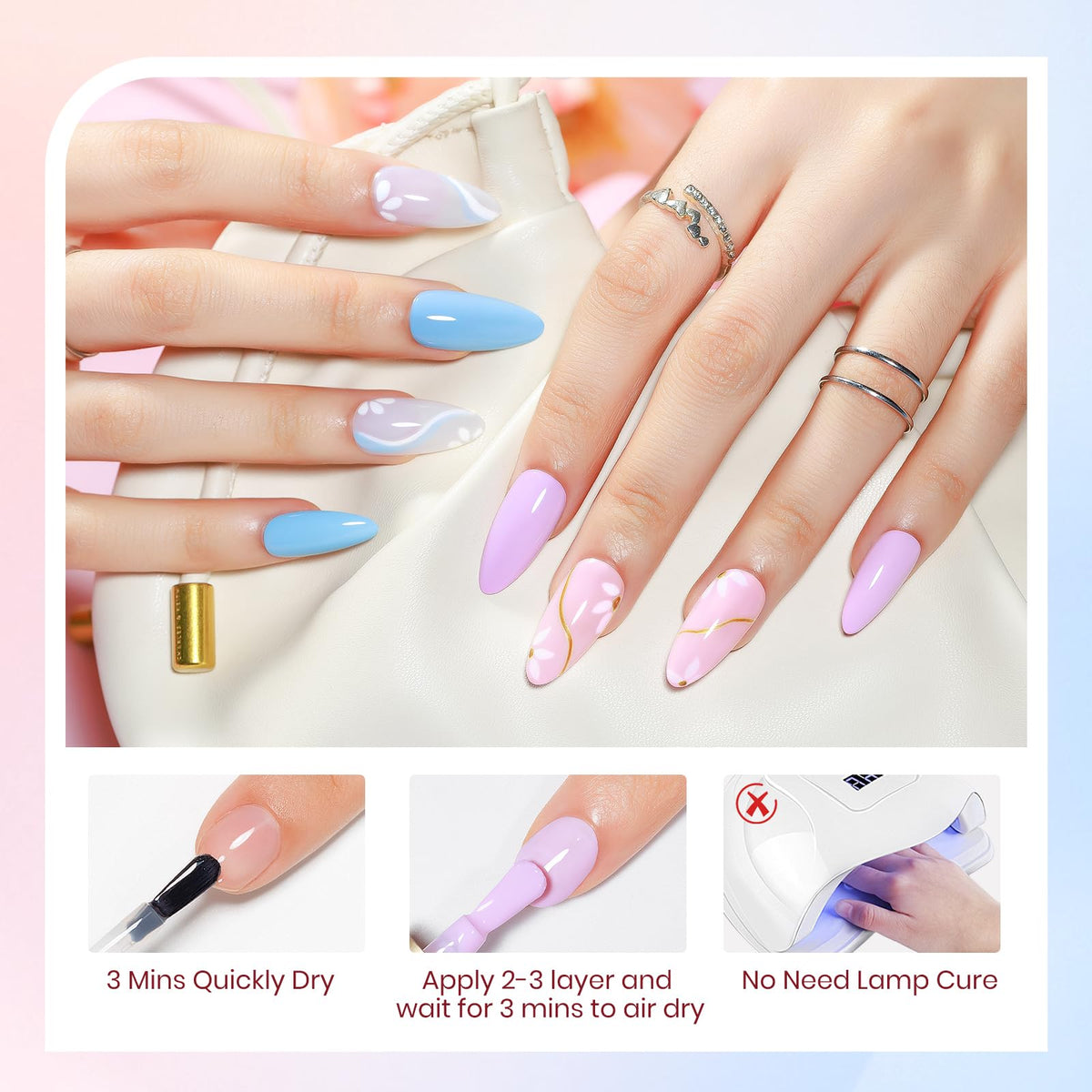 SUPWEE on model hands in lifestyle shot highlighting elegant neutral manicure