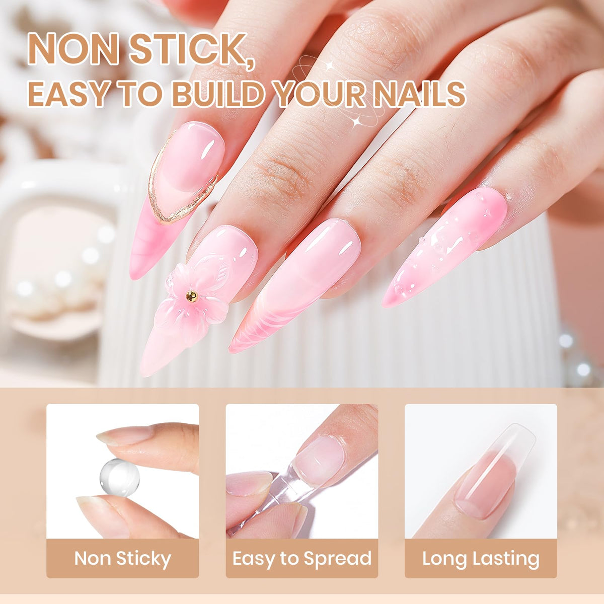 SUPWEE carved 3D nail detail showing crisp sculpture and salon-quality finish
