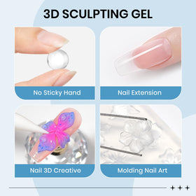 SUPWEE white gel detail being carved to show fine edge holding for detailed 3D designs