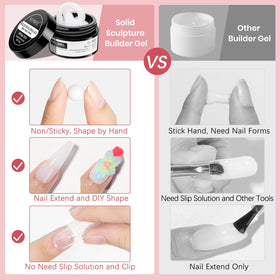SUPWEE white gel close-up texture for precise carving and shaping