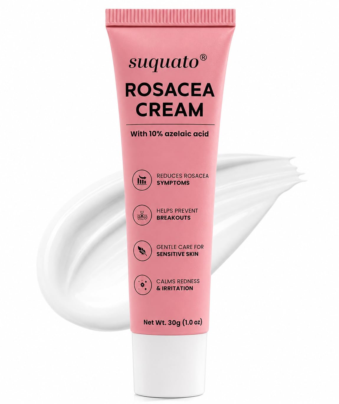 suquato front packaging showing 30g tube - clear branding and benefit