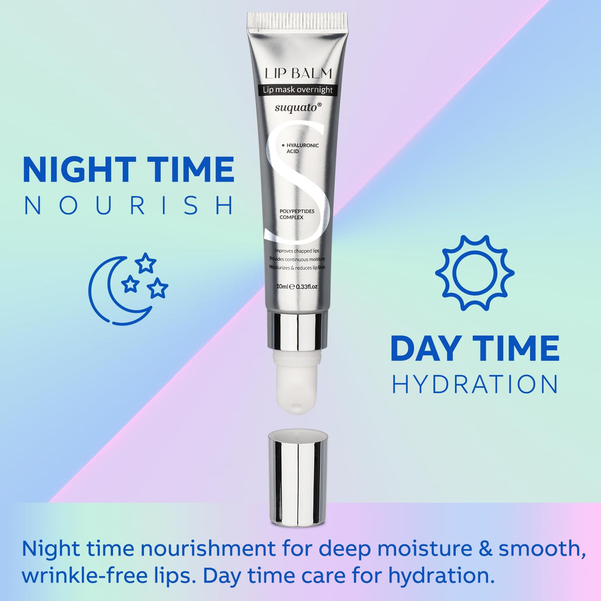 suquato travel size in hand demonstrating pocket-friendly portability and easy touch-ups