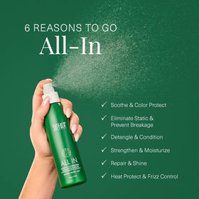 SURFACE applying leave-in on damp hair for easier styling
