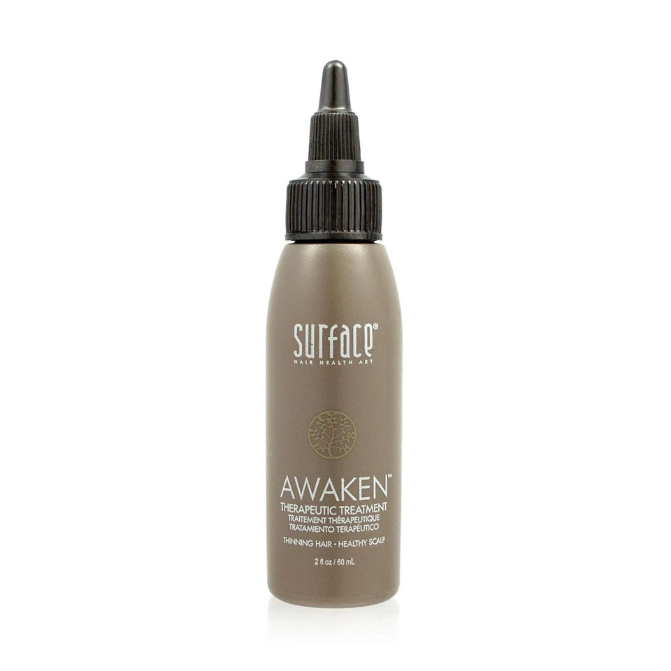 SURFACE front bottle shot showing product and branding, clarifies purpose