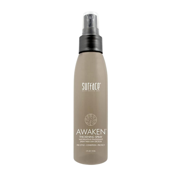 SURFACE bottle front packaging shows label and size for easy identification and travel