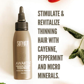 SURFACE close-up of natural botanical ingredients, highlights plant benefits