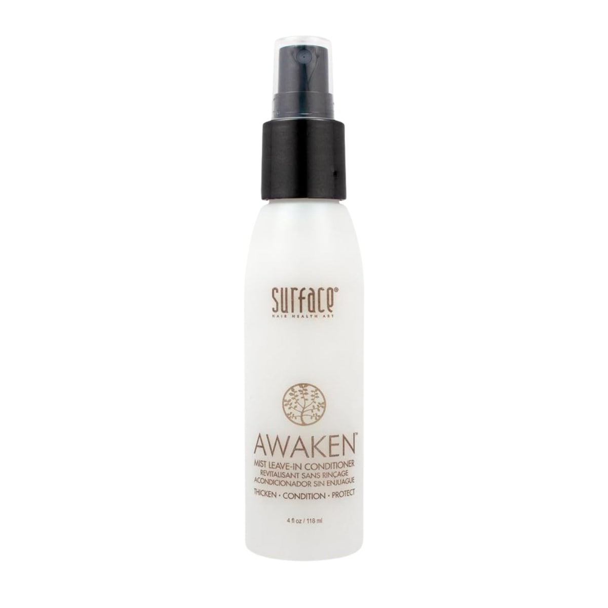 SURFACE front packaging bottle showing product label and benefits