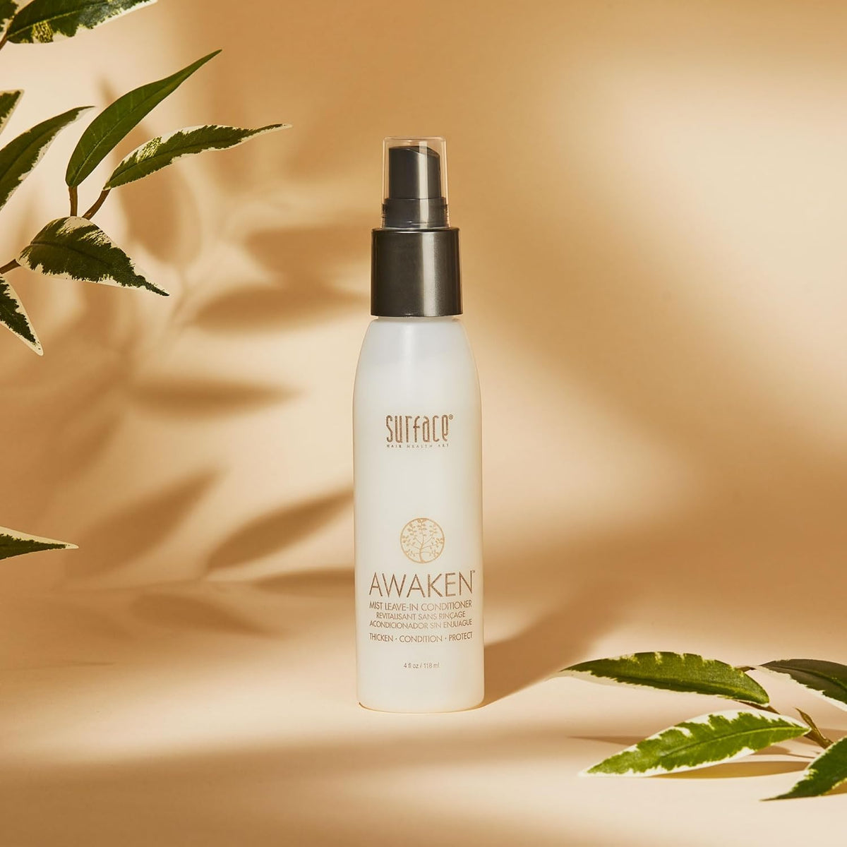 SURFACE close-up mist spray texture illustrating lightweight absorption