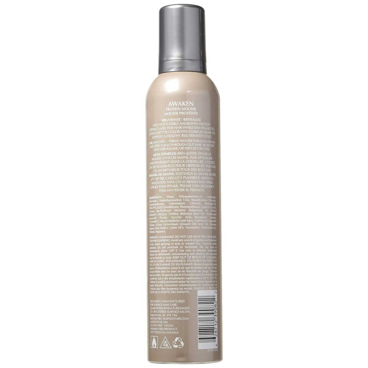Surface foam texture closeup illustrating airy mousse for even application and volume