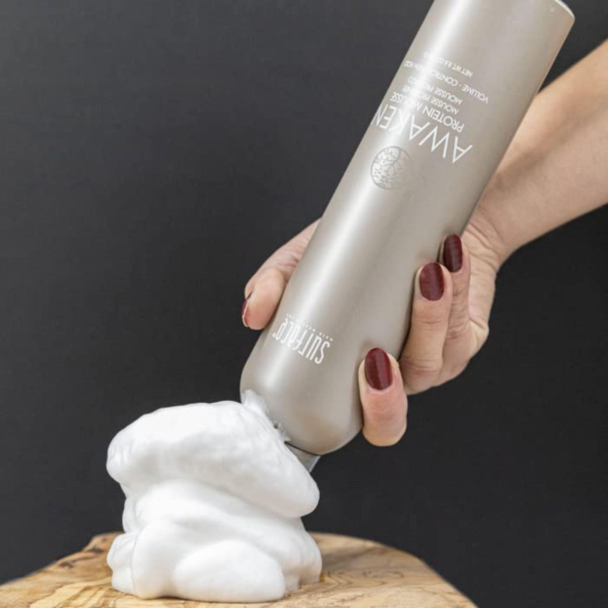 Surface styling with blow dryer in salon-like setting for professional results at home