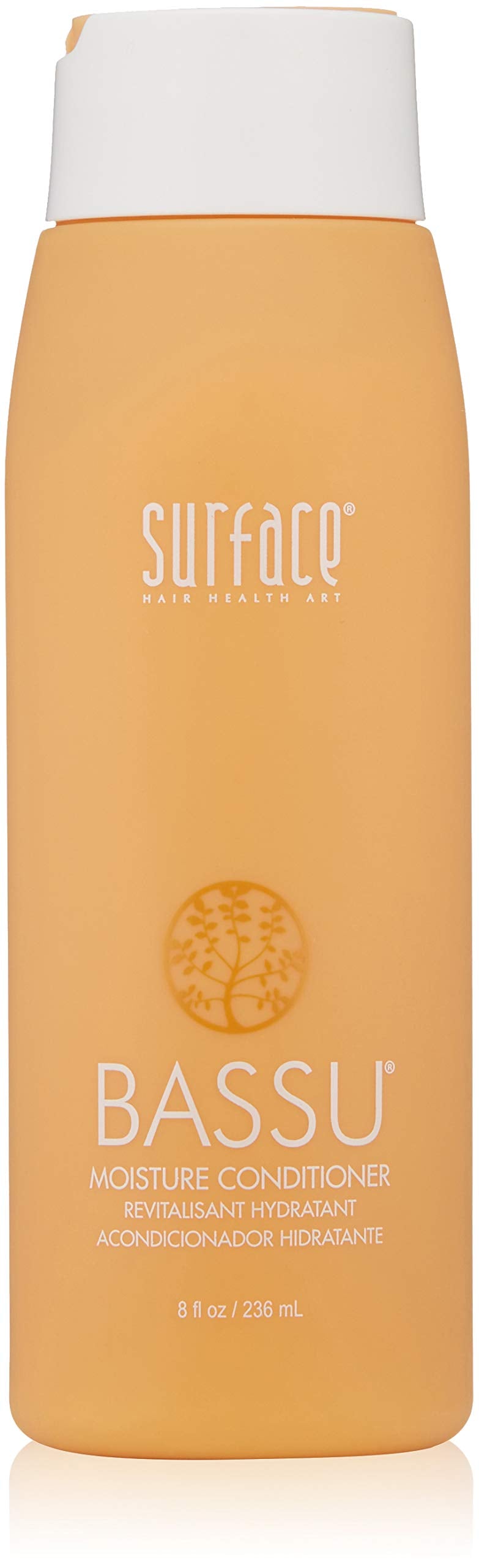 Surface Bassu front packaging showing 8 fl oz bottle and clear labeling benefits