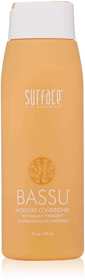 Surface Bassu front packaging showing 8 fl oz bottle and clear labeling benefits