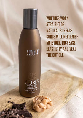 Surface brand close-up of creamy conditioner texture demonstrating rich moisture
