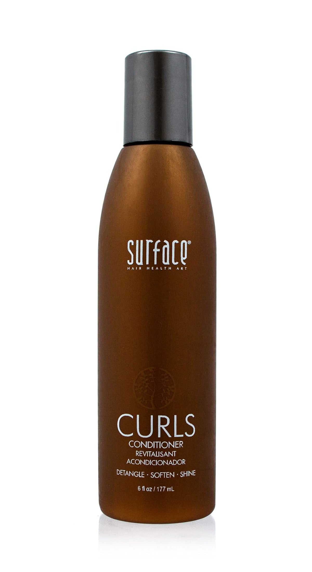 Surface brand front bottle showing label and 6 fl oz size, communicates product clarity