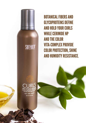 SURFACE ingredient label close-up highlighting organic cocoa butter benefit