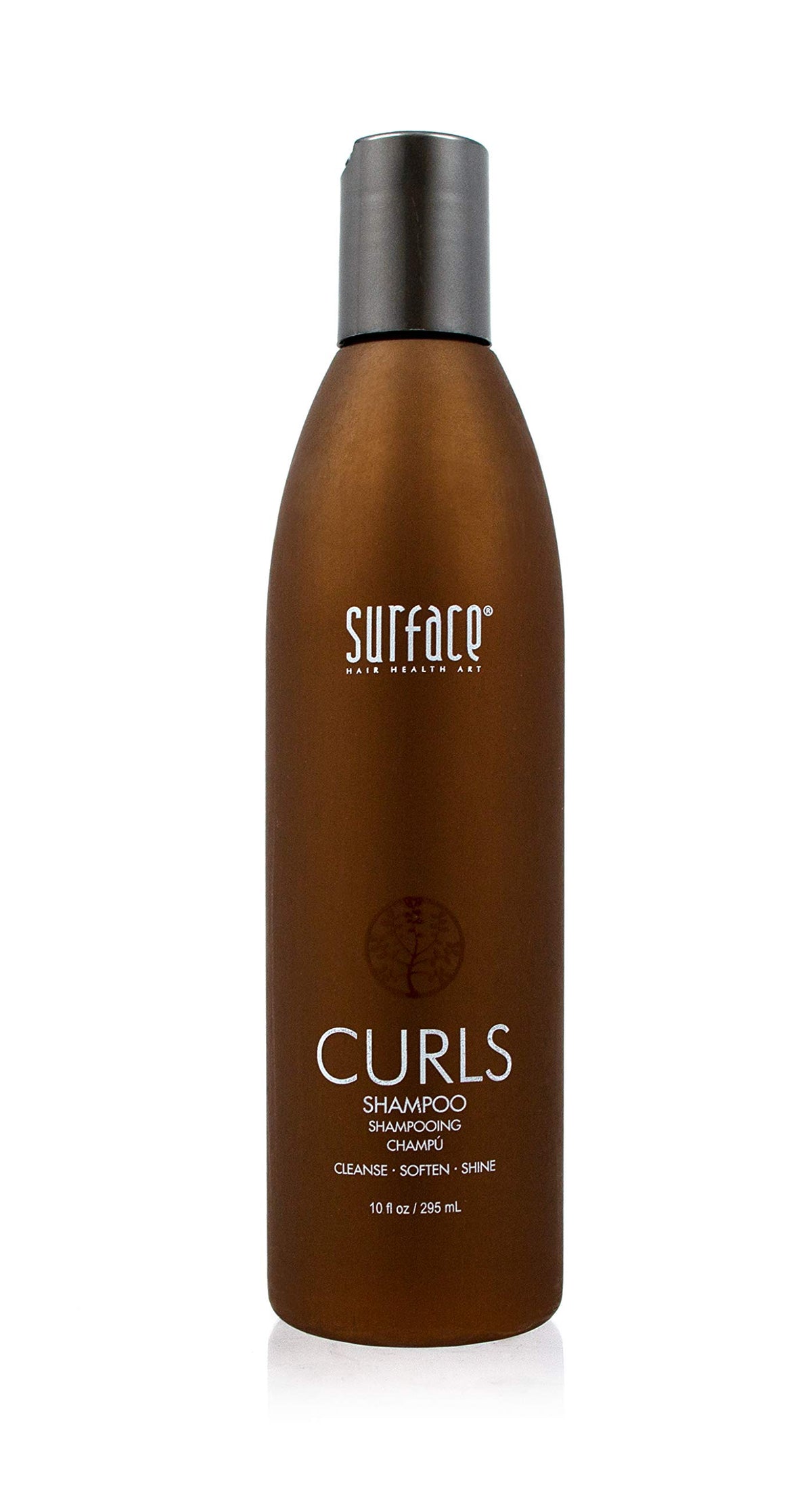 SURFACE front bottle showing product branding and easy-to-read label benefit