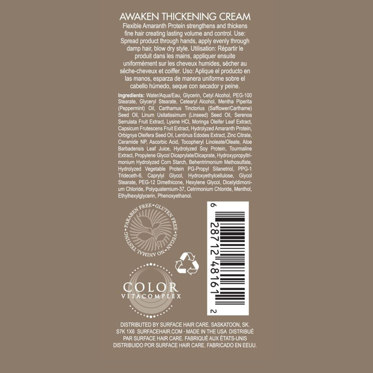 SURFACE cream texture close-up displaying lightweight consistency for easy styling