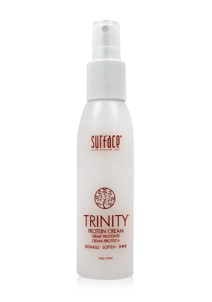 SURFACE Trinity Protein Cream front packaging shows travel-sized strength
