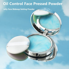 SURORAIN jelly-pressed texture close-up showing smooth particles for matte, non-cakey finish