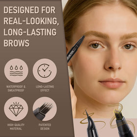 SUSIKEKI 4D Brow-Fection brush close-up showing hairlike stroke precision