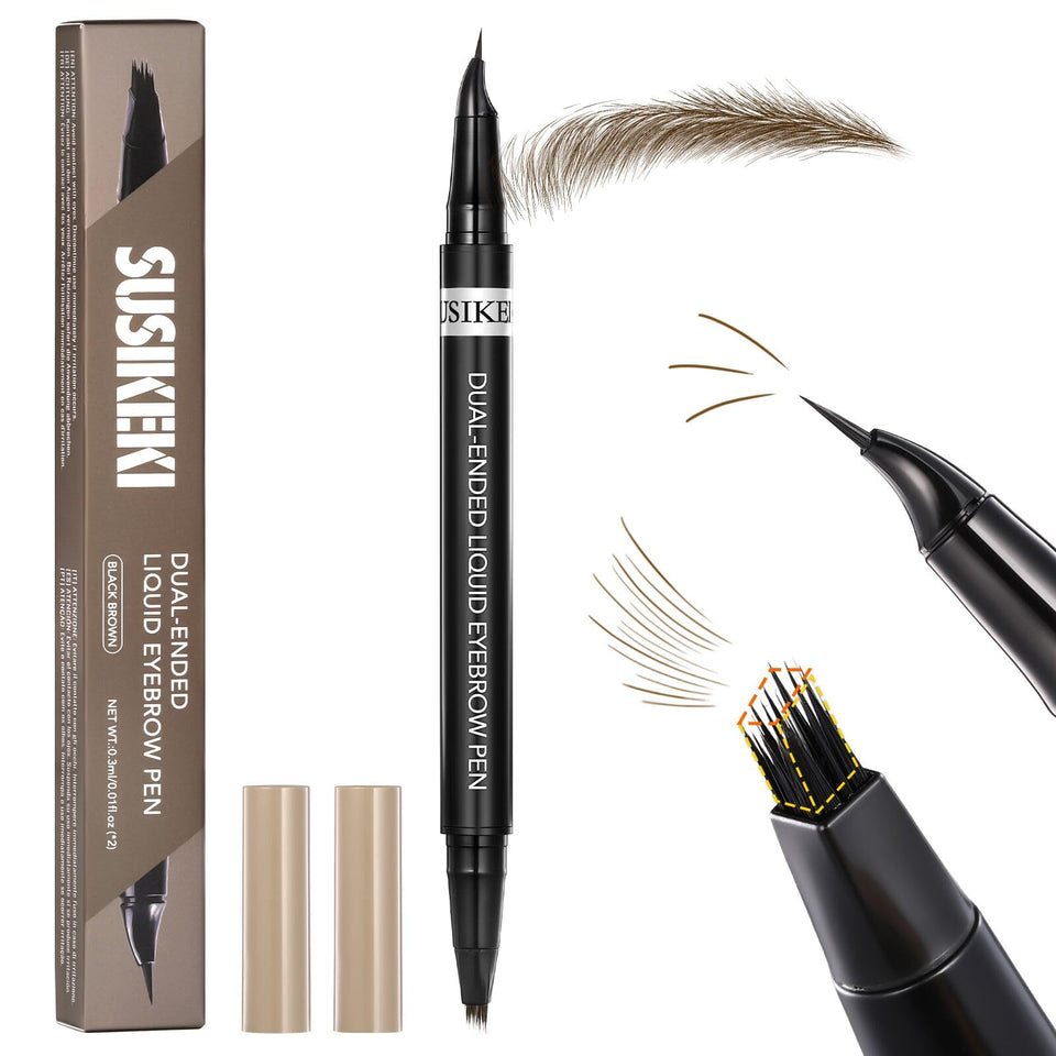 SUSIKEKI front packaging showing dual-ended brow pen and benefits