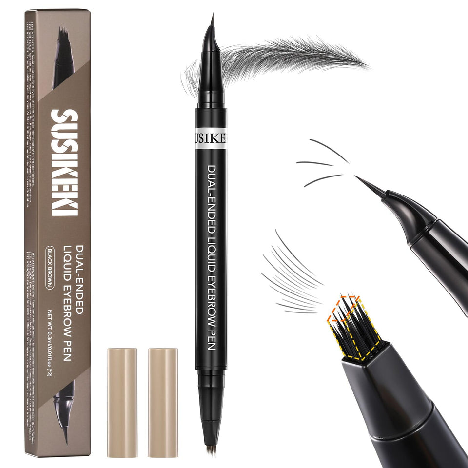 SUSIKEKI front view showing dual-ended pen and caps, easy travel convenience