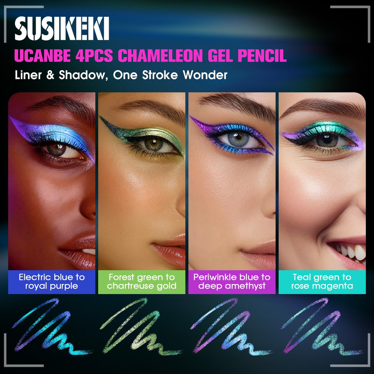 SUSIKEKI pencil close-up showing creamy core for smooth application