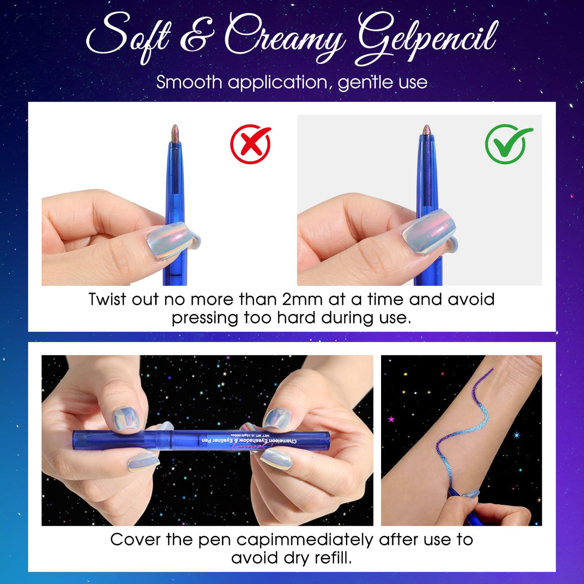 SUSIKEKI pencils next to coin showing compact travel-friendly size