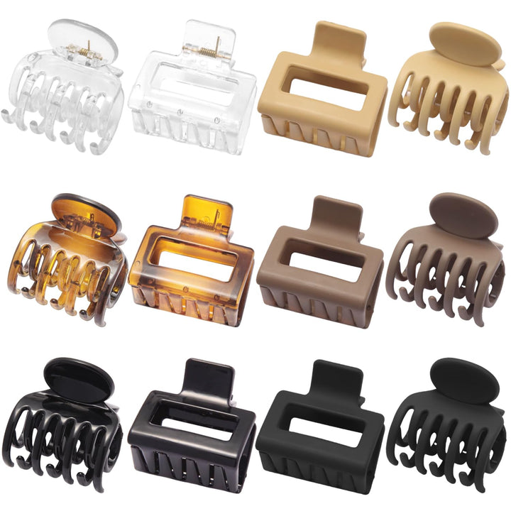 SUTHIA front packaging showing 12 medium claw clips, convenient storage benefit