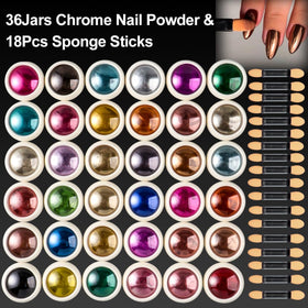 SUTOZMIWE chrome powder close-up texture revealing ultra-fine particles