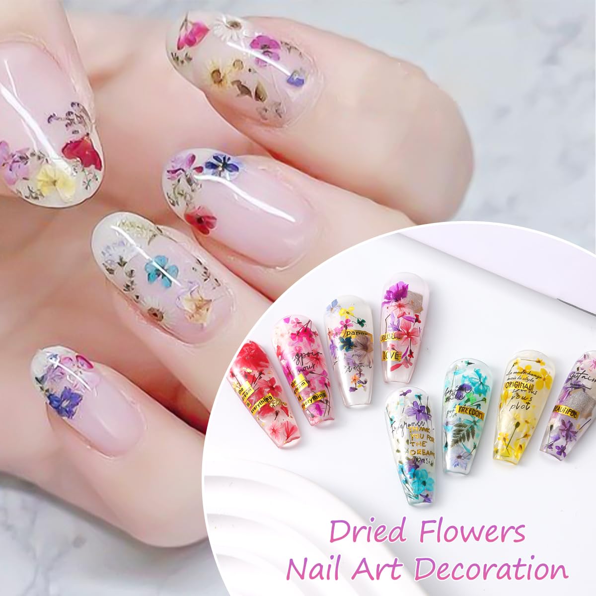 SUTOZMIWE multicolor petals laid out to show variety and creative color-matching options