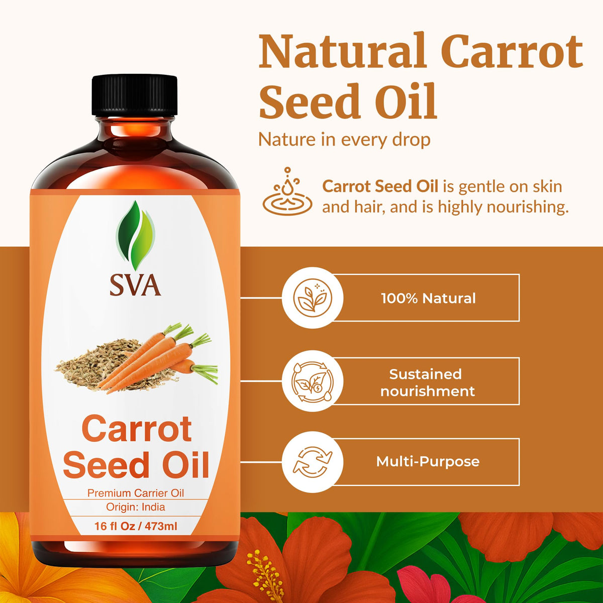 SVA ORGANICS dropper dispensing oil for precise application and minimal waste