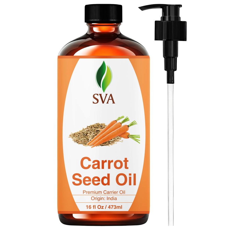SVA ORGANICS front bottle view showing label and dropper, clear benefit storage