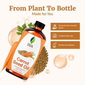SVA ORGANICS oil pouring to display medium texture and easy absorption