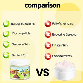 SVPMECN raw wild honey and grass-fed tallow ingredients together indicating natural formulation