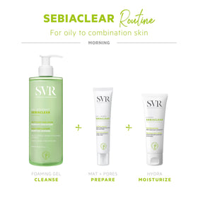 SVR Sebiaclear Hydra on vanity for daily skincare routine appeal