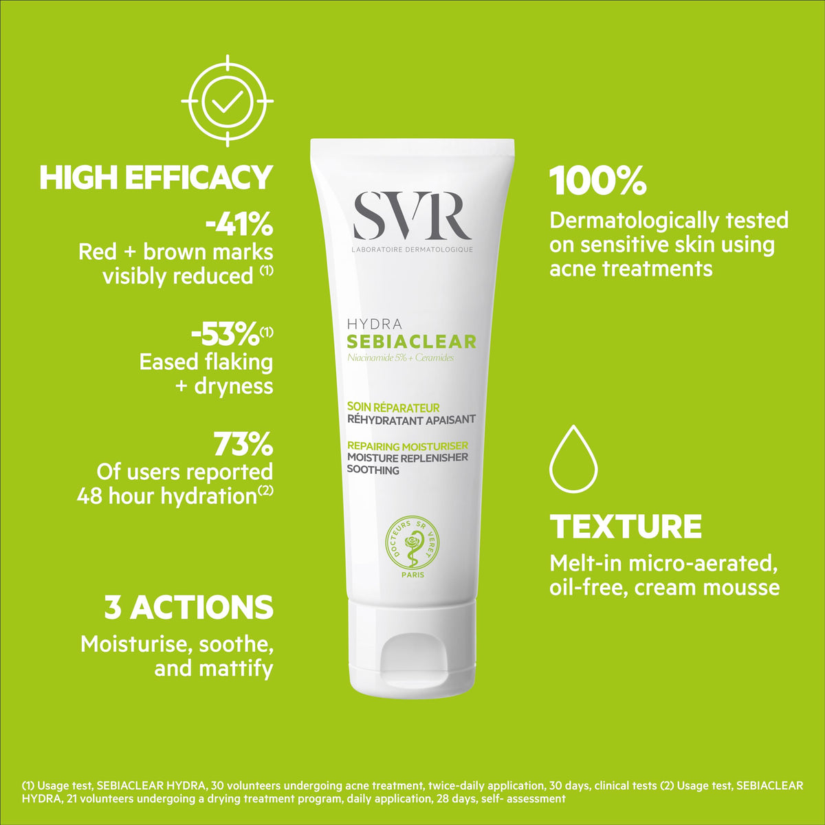 SVR Sebiaclear Hydra held in hand to show size and portability