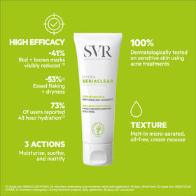 SVR Sebiaclear Hydra held in hand to show size and portability