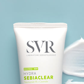 SVR Sebiaclear Hydra cream texture close-up for fast absorption