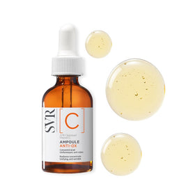 SVR front packaging showing bottle and box, communicates potency and clarity