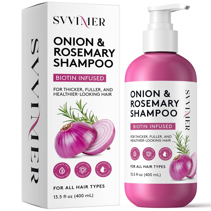 Svvimer front bottle showing product branding and volumizing benefit